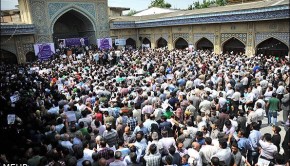 IRAN 12-06-13 ROUHANI RALLY