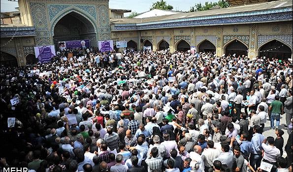 IRAN 12-06-13 ROUHANI RALLY