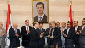 iran syria sign memo