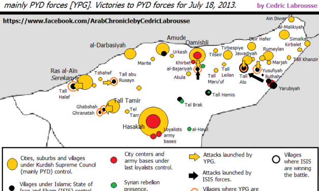 Syria, July 21: The Kurdish Fight v. Insurgents Widens in North