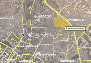 Map Of Ba'edin Neighborhood Aleppo