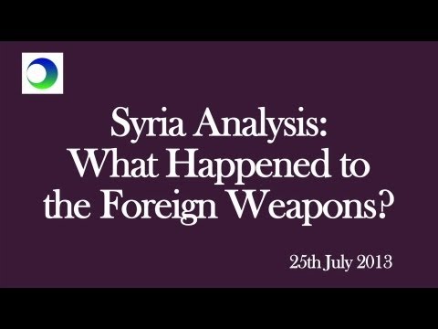 Syria Analysis: So What Happened to US Weapons for Insurgency?