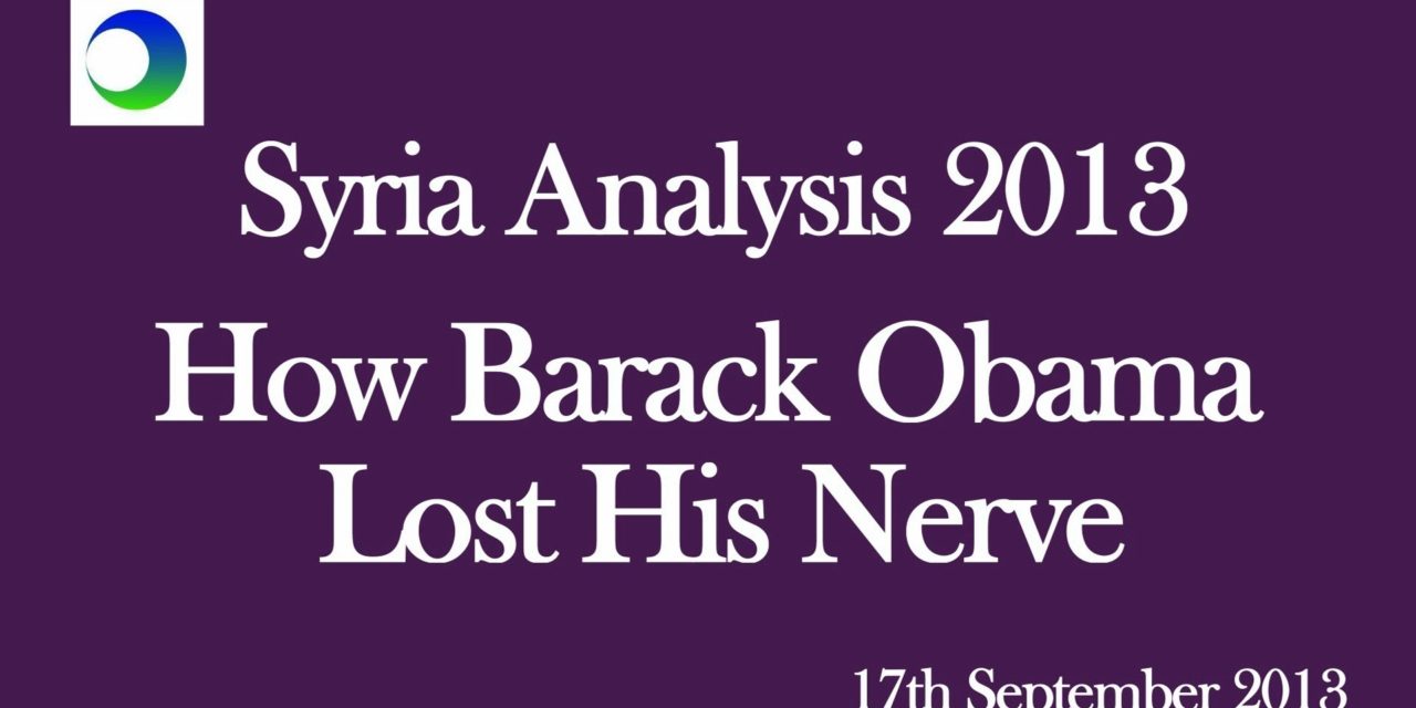 Syria Video Analysis: How President Obama Lost His Nerve