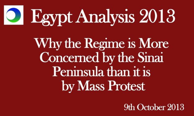 Egypt Video Analysis: Why Regime is Concerned About Sinai Peninsula, Not Mass Protest