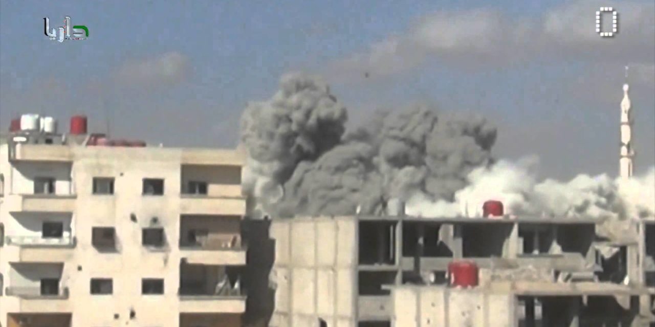 Syria Video Feature: Assad’s Barrel Bombs Fall on Darayya
