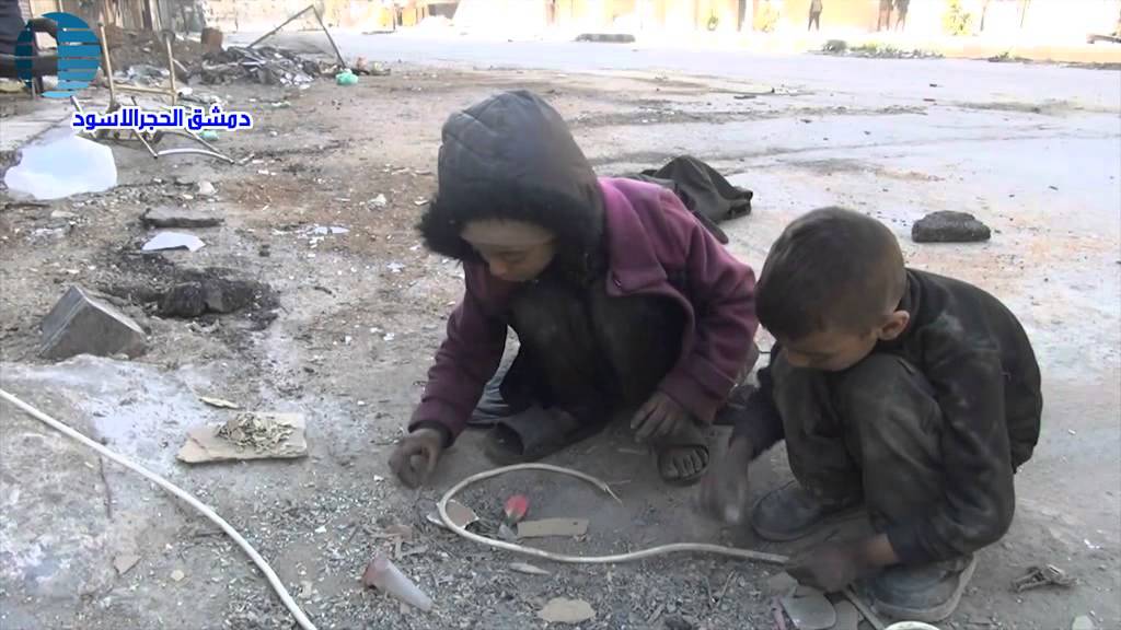 Syria Video: Children Explain Why They Eat from Streets in Damascus