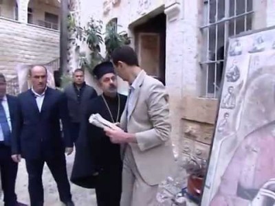 Syria: Assad Celebrates Easter in “Liberated” Maaloula