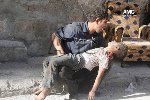Syria in Images: Up to 44 Killed in Regime Airstrike on Aleppo’s Halak Neighborhood