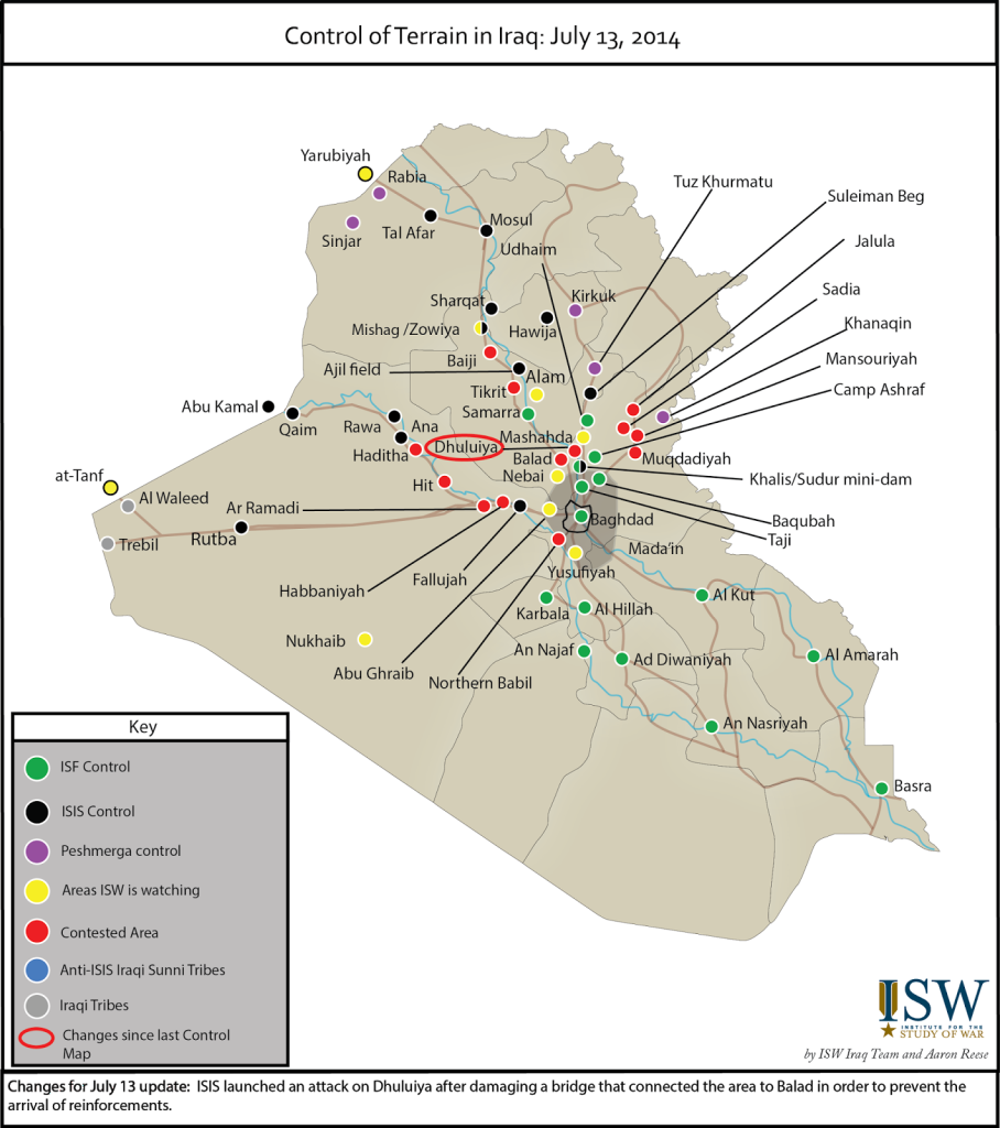 ISW IRAQ MAP 13-07-14