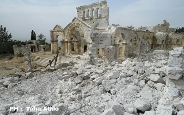 Syria Photo Feature: Pro-Assad Airstrikes Damage 5th-Century Church