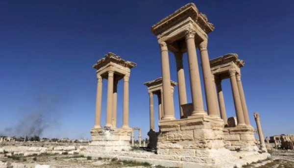 FILE PHOTO A view of  the Tetrapylon in the ancient city of Palmyra