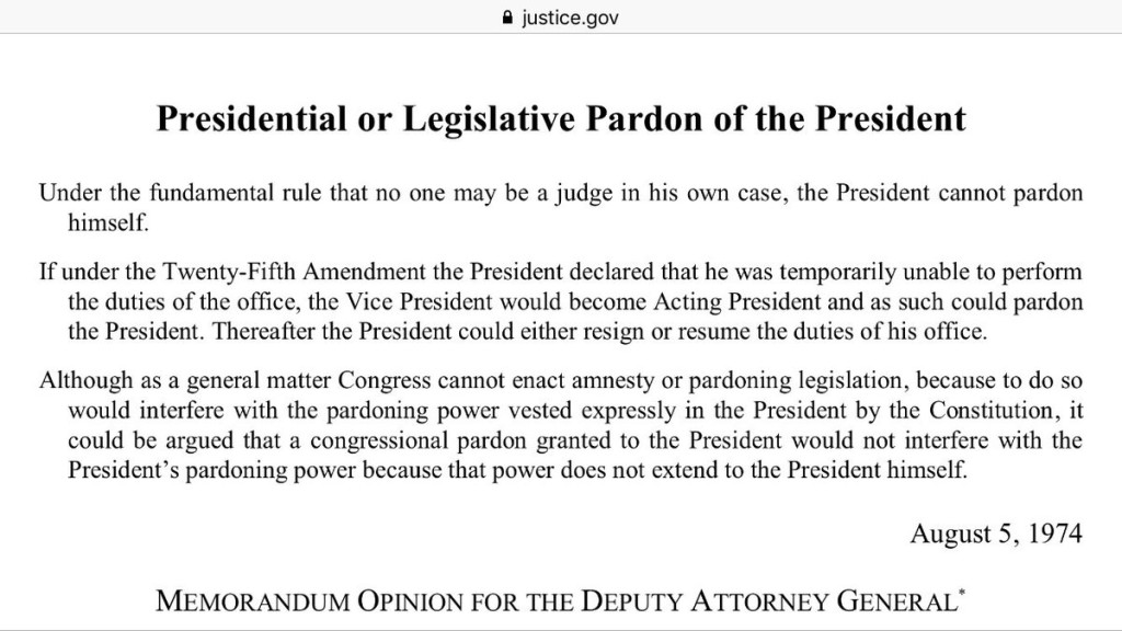TrumpWatch, Day 182 Trump Looks at Pardons for Himself and His Family