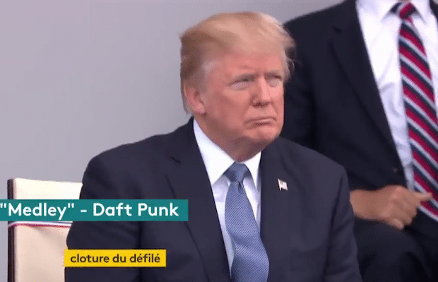 Did the French Army Band Troll “Daft Punk” Trump?