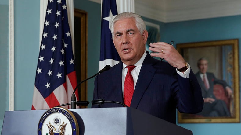 US’s Tillerson — Assad Has No Place In Country’s Future