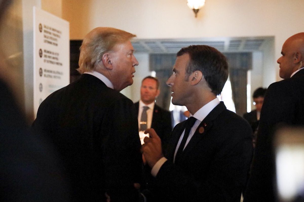 TrumpWatch, Day 505: Macron’s Twitter Campaign v. Trump at G6+1 Summit