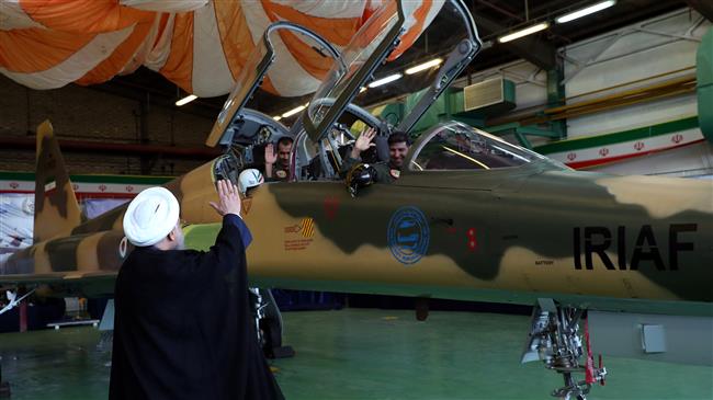 Iran Daily: President Rouhani Talks Tough In Front of a Jet Fighter
