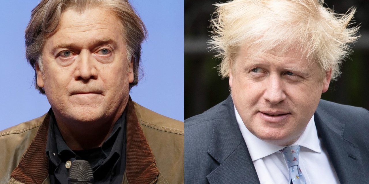 Collusion: Wanna-Be UK Prime Minister Boris Johnson and Trump’s Hard-Right Strategist Steve Bannon