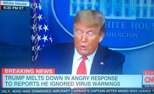 TrumpWatch, Day 1,180: Coronavirus — Angry Trump Claims “Total Authority”