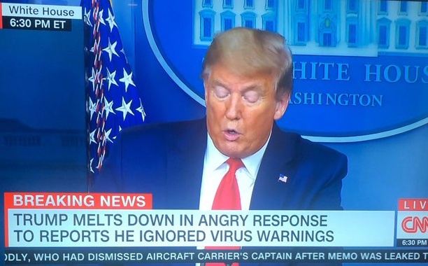 TrumpWatch, Day 1,180: Coronavirus — Angry Trump Claims “Total Authority”
