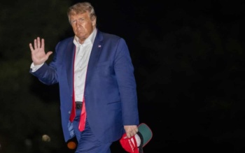 Donald Trump returns to Washington from his failed rally in Tulsa, Oklahoma, June 21, 2020