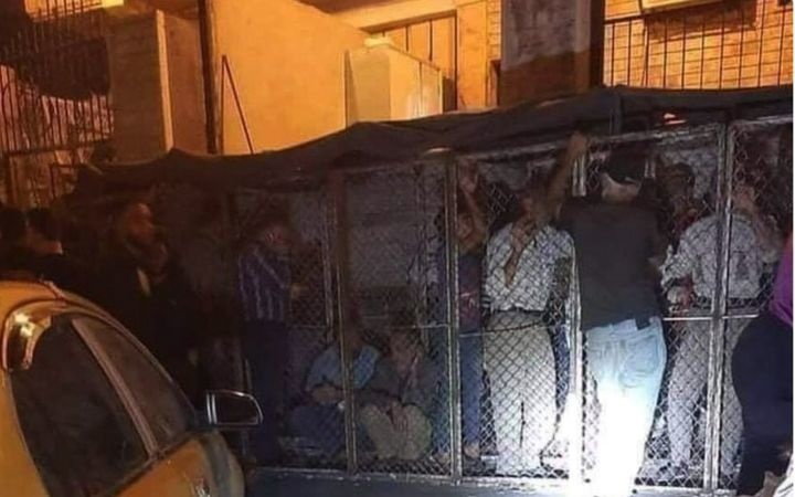 Cages for Bread Queues in Damascus
