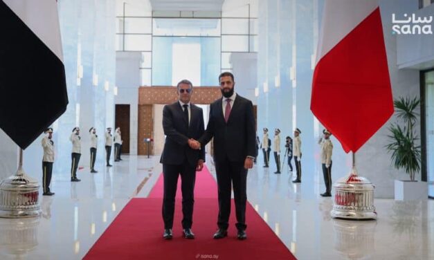 Syria’s President Sharaa Hosts France’s Macron In Damascus